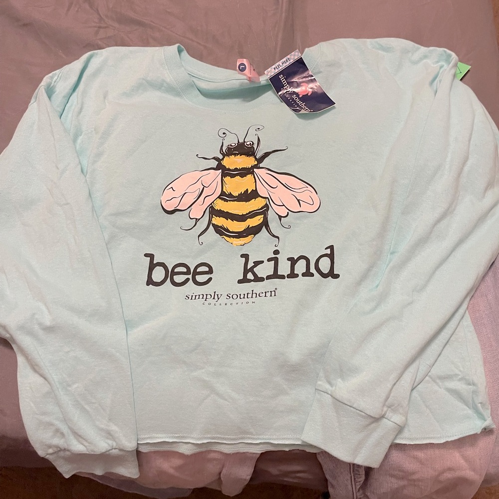 Light weight long sleeve crop t shirt